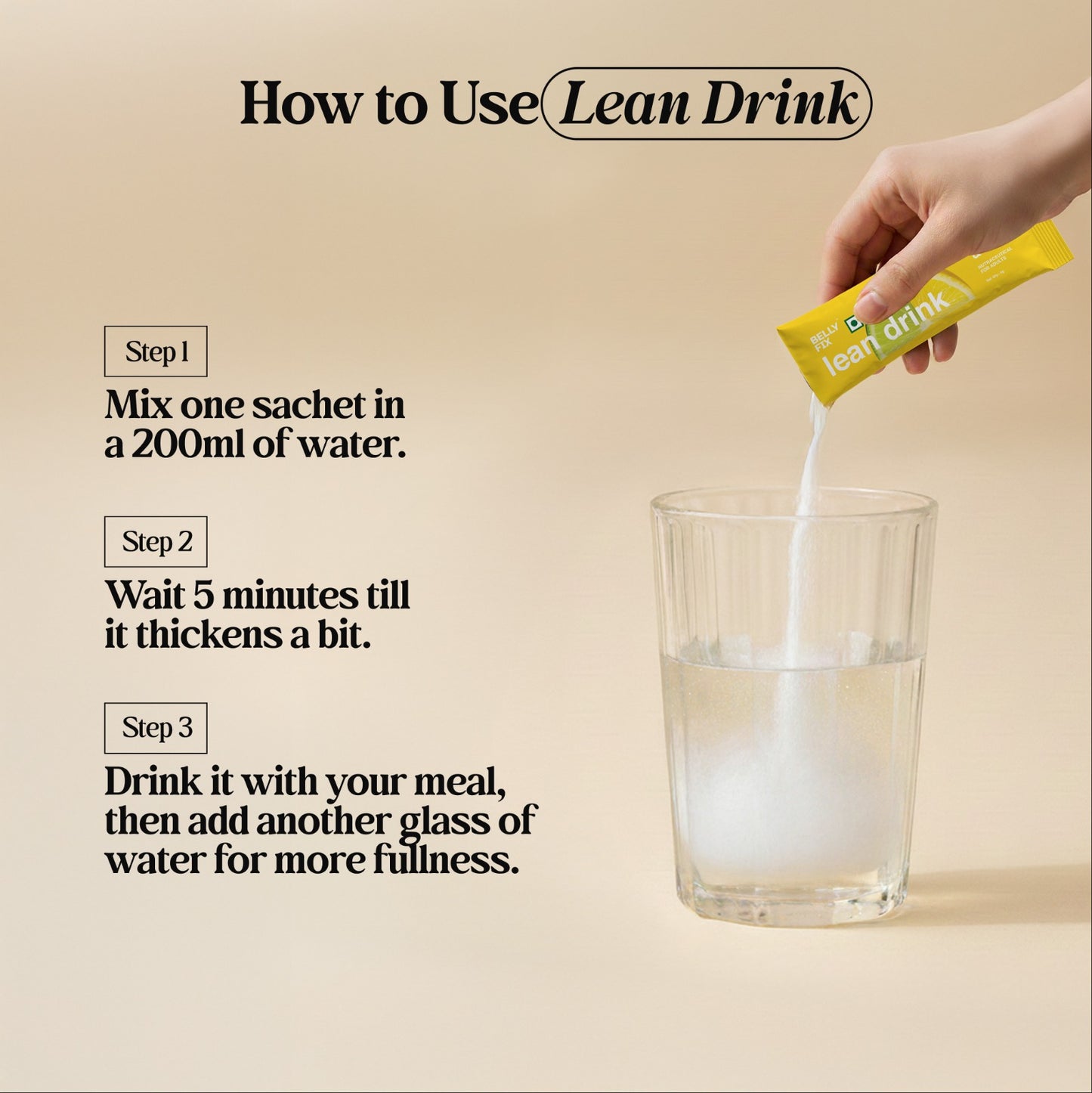 Lean drink | India’s 1st drink for HUNGER & CRAVINGS control